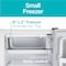 Black & Decker Compact Refrigerator Energy Star Single Door Mini Fridge with Freezer, 3.2 Cubic Ft., White BCRK32W - alternate 2